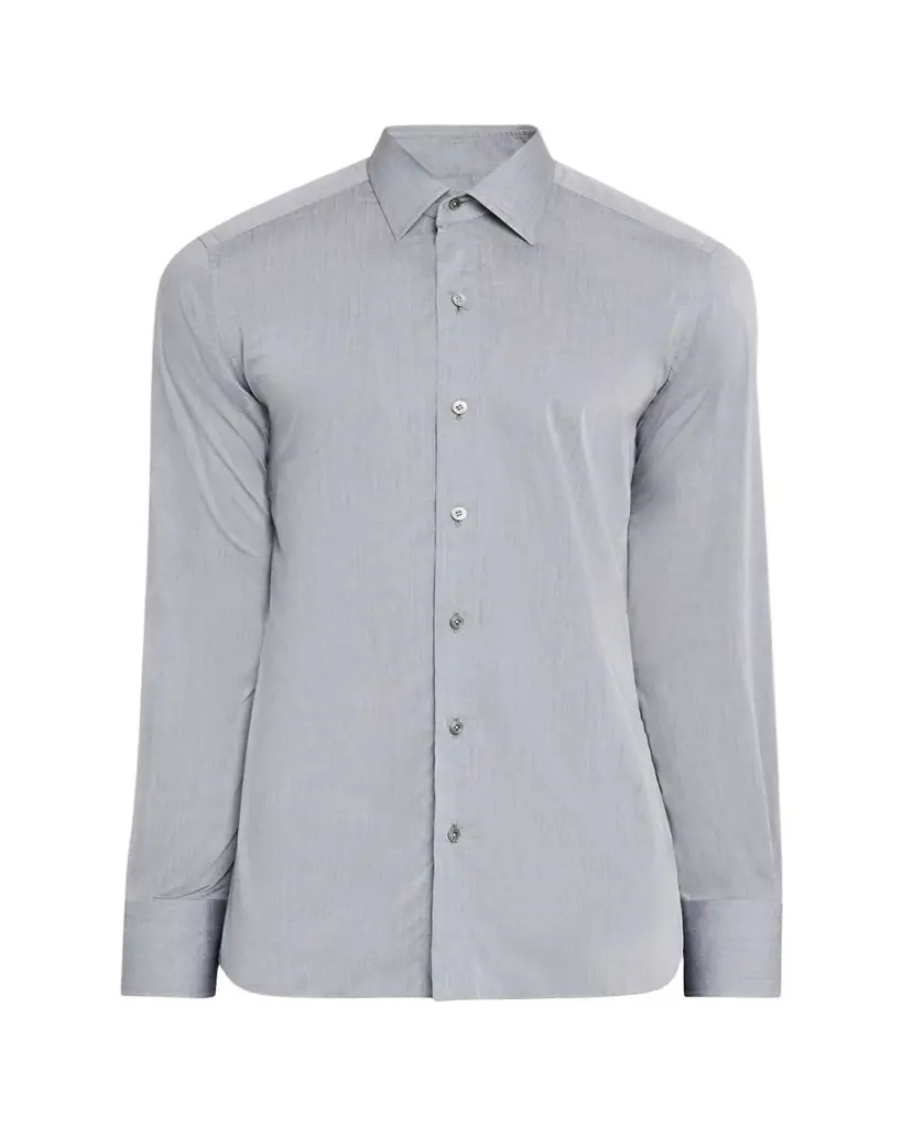 TOM FORD Men's Cotton Chambray Slim-Fit Dress Shirt