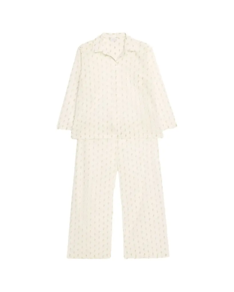 Pour Les Femmes Long Sleeve Pajama Set