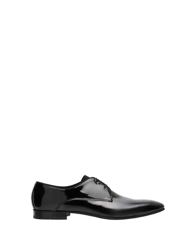 Bergdorf Goodman Men's Patent Leather Rubber-Sole Derby Shoes