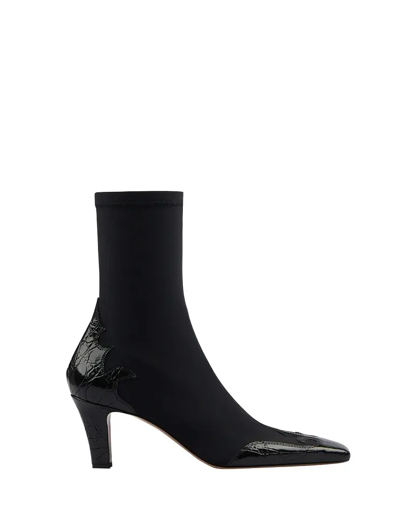 Paris Texas Belle Stretch Leather Western Booties