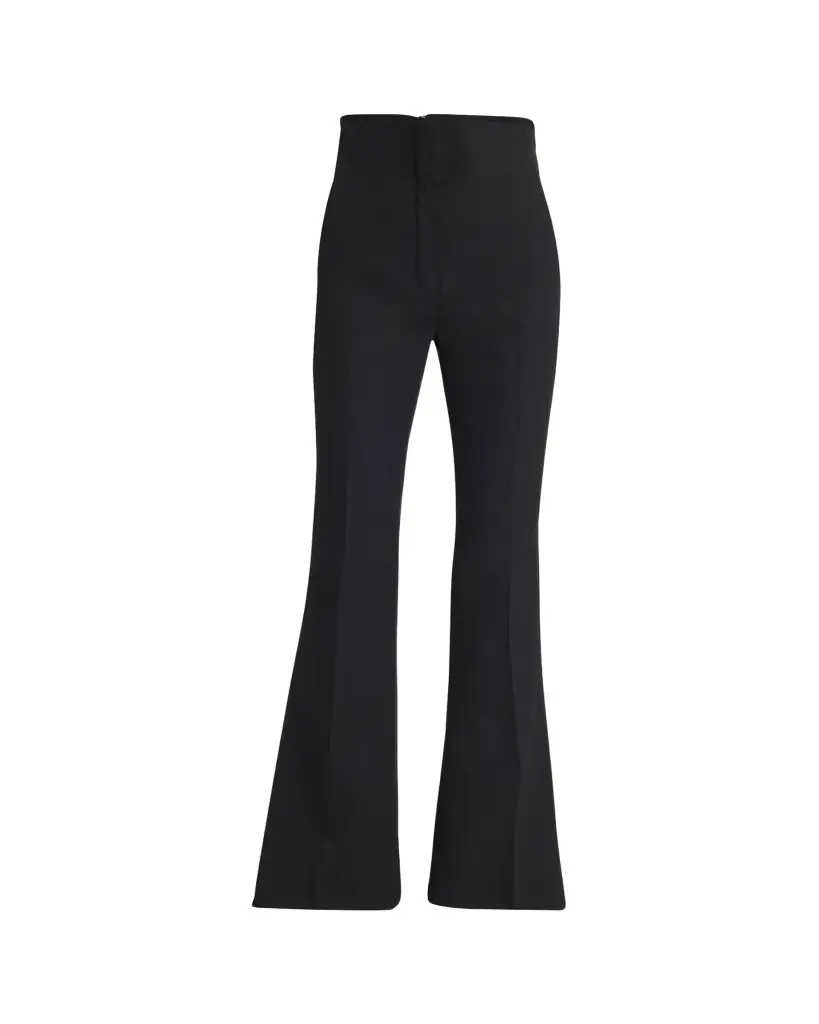 McQueen Foldover-Waist Flare Trousers
