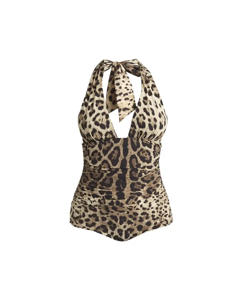 Dolce & Gabbana Stampa Leo One-Piece Swimsuit