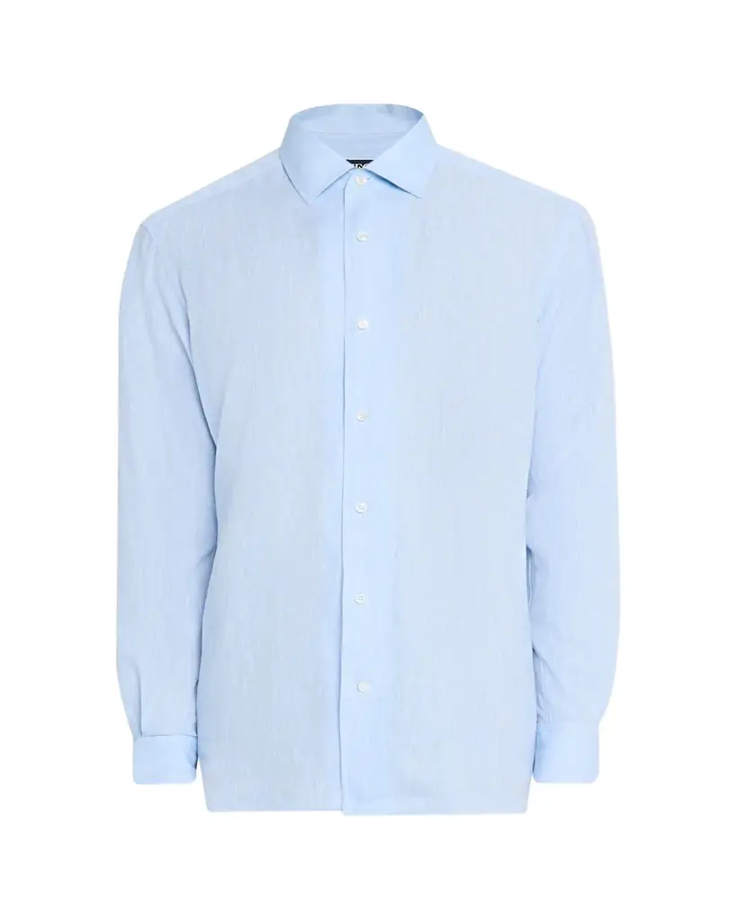 ZEGNA Men's Oasi Lino Casual Button-Down Shirt