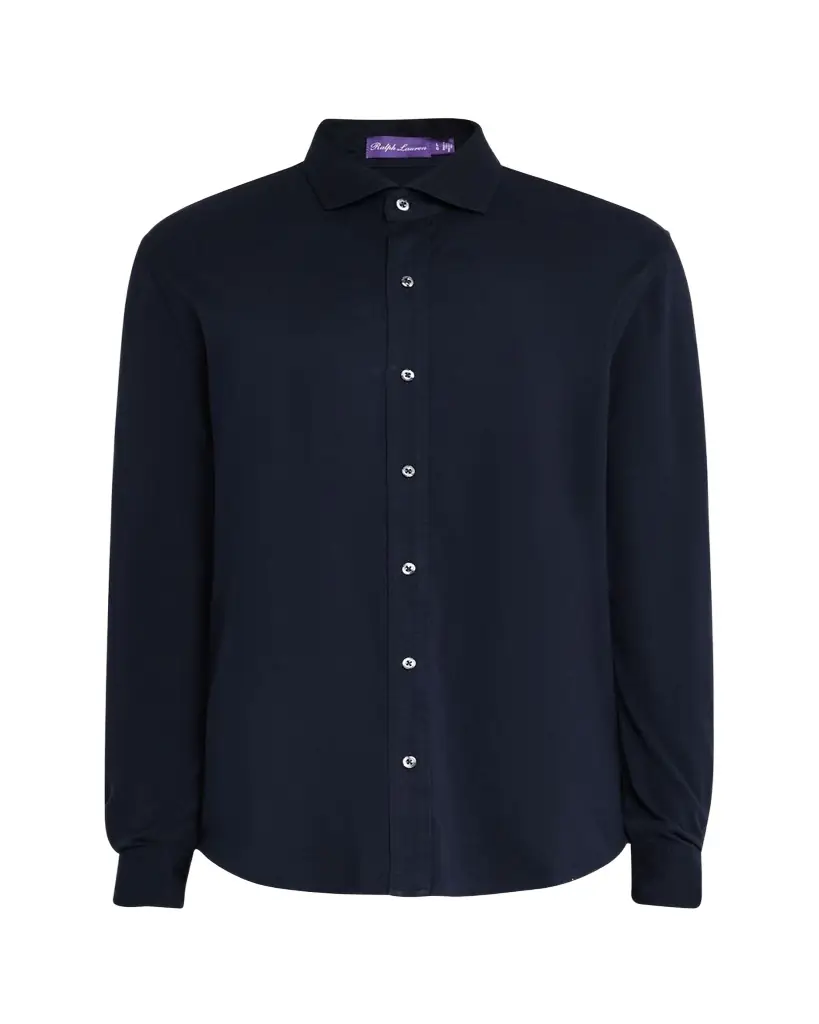 Ralph Lauren Purple Label Washed Piqué Shirt