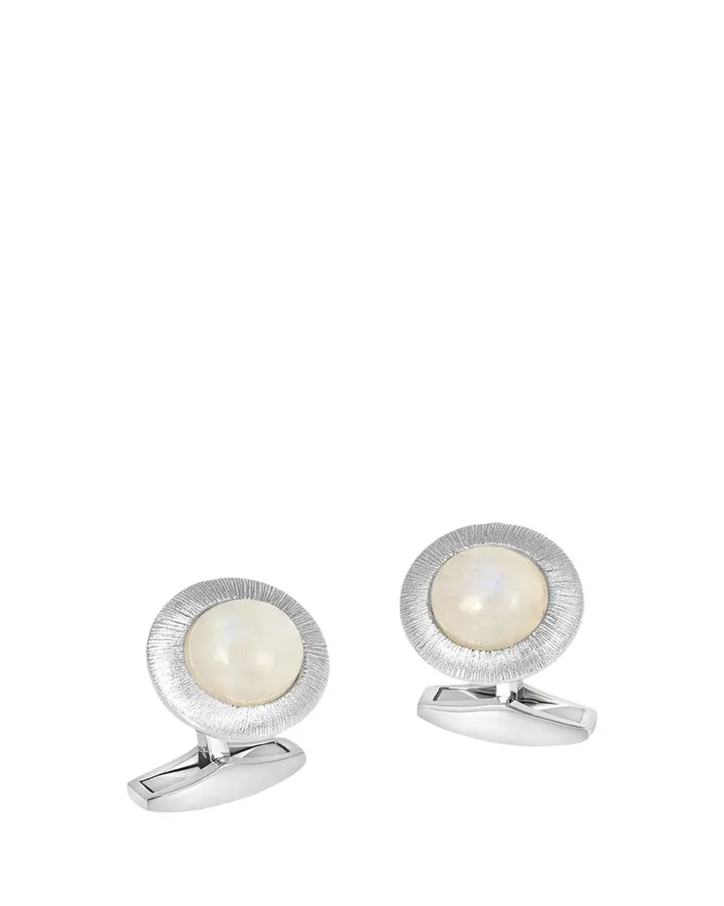 Tateossian Men's Graffiato Moonstone Cufflinks, Limited Edition