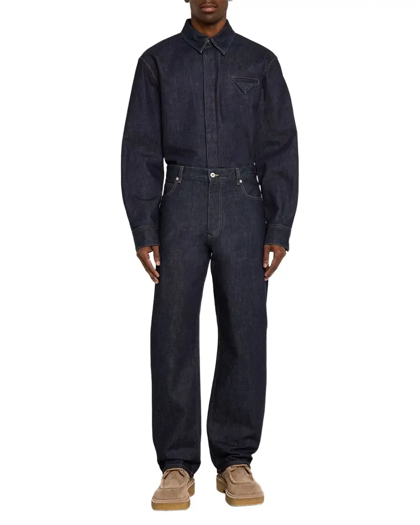 Bottega Veneta Men's Soft Denim Trousers