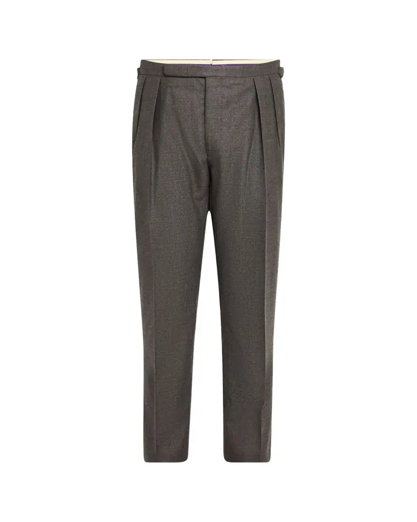 Ralph Lauren Purple Label Men's Gregory Pleated Flannel Pants