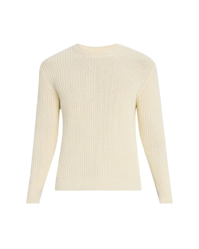 Bergdorf Goodman Men's Wide Rib Cotton Crewneck Sweater