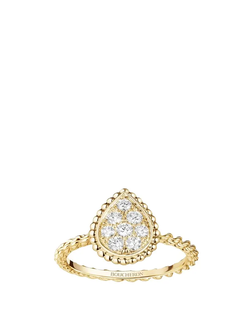Boucheron Serpent Boheme S Motif Ring with Diamonds