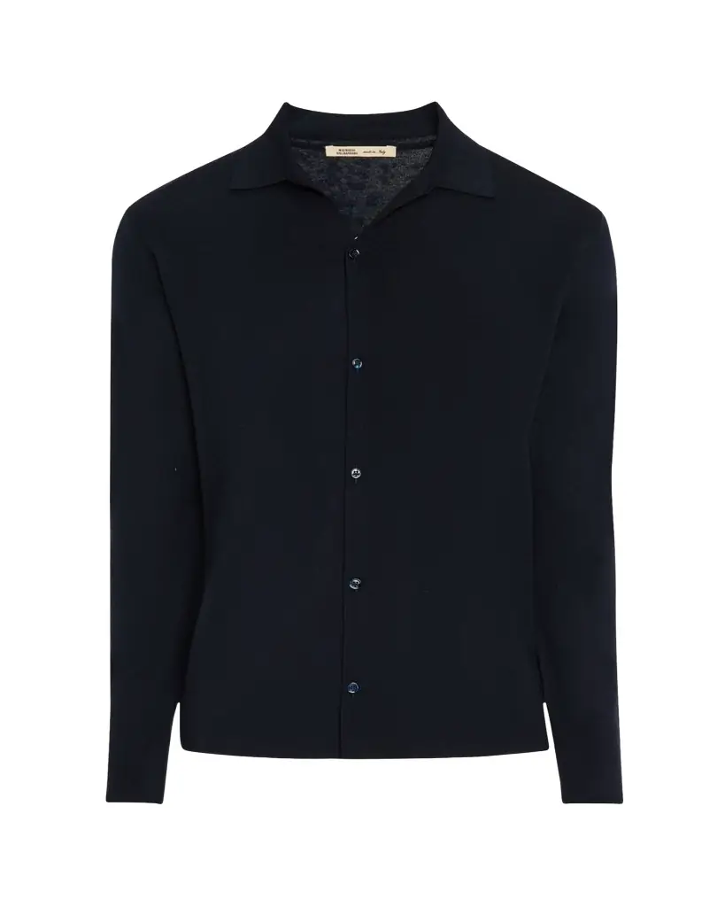 Maurizio Baldassari Men's Wool Knit Overshirt