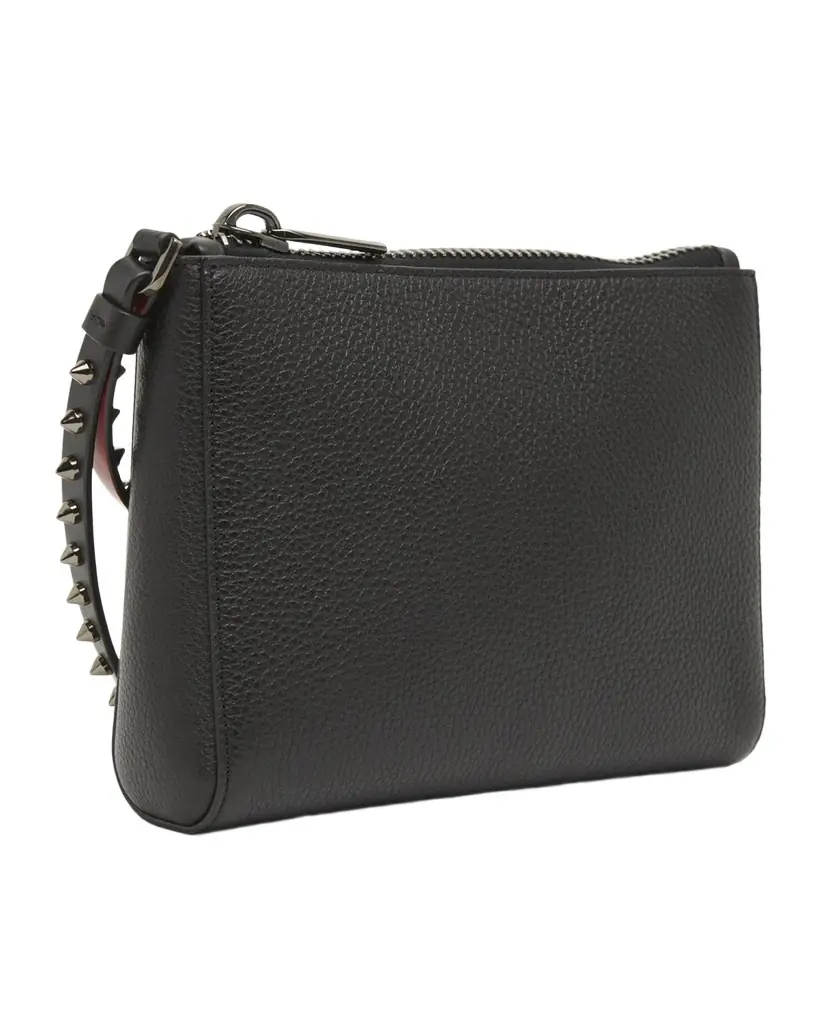 Christian Louboutin Cabata Mini Pouch Wristlet in Leather