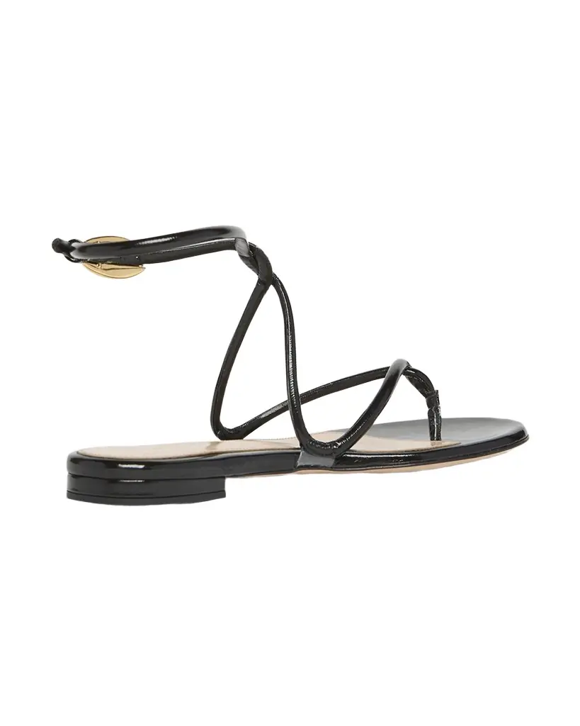 Gianvito Rossi Napa Leather Twisted-Strap Sandals