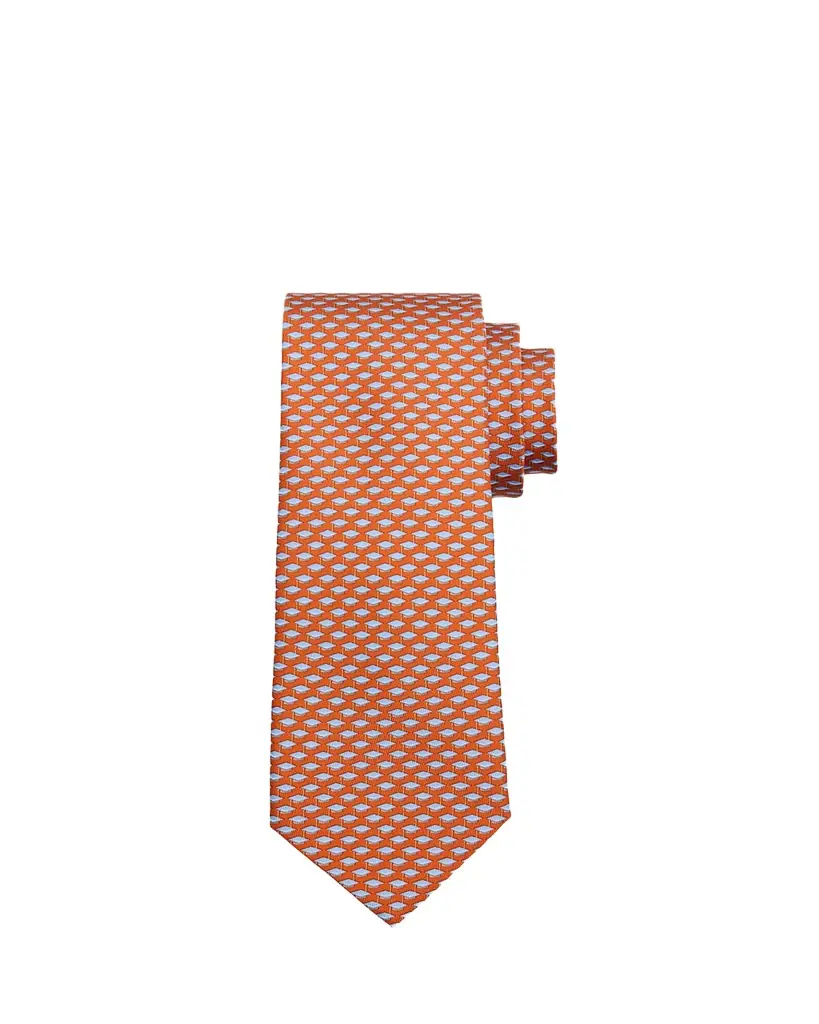 Ferragamo Men's Micro-Graduation Cap Print Tie