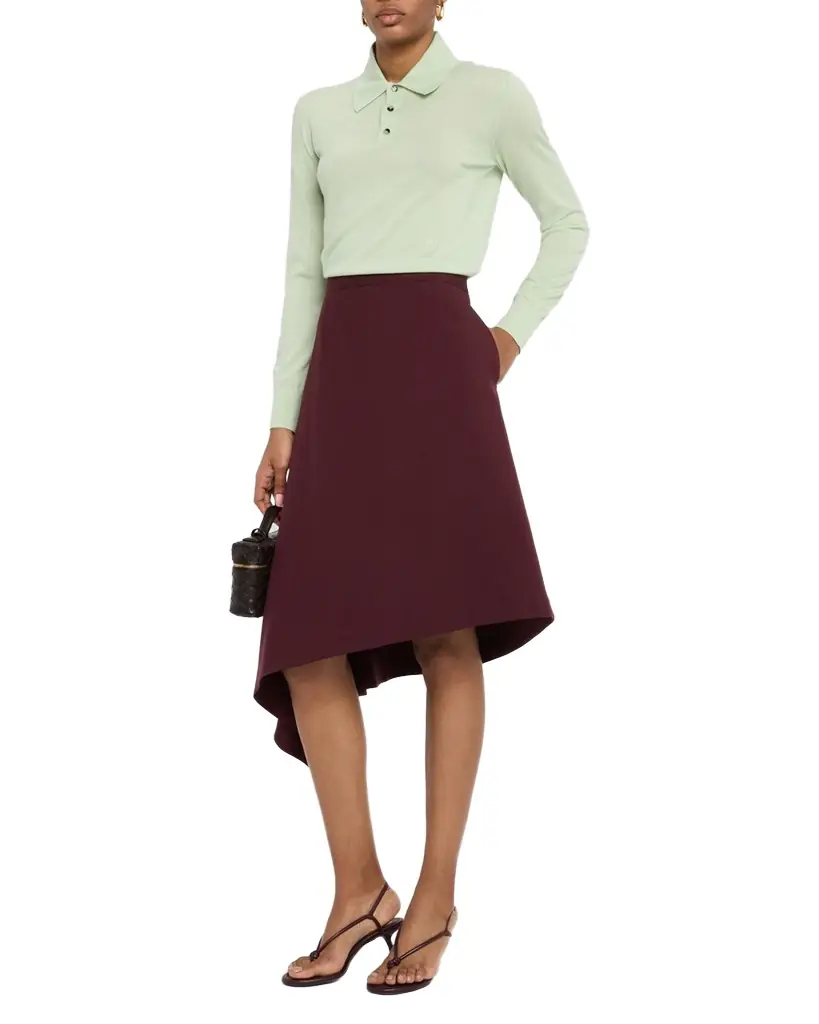 Bottega Veneta Long-Sleeve Fine Cashmere Polo Sweater