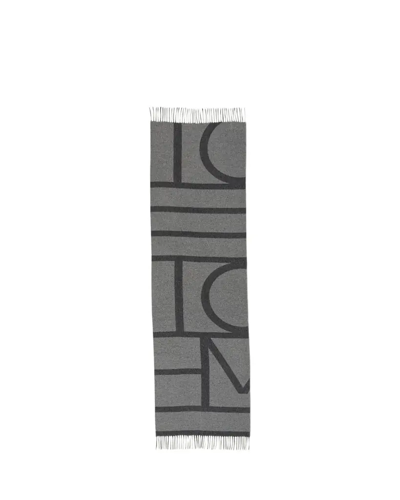 Toteme Monogram Jacquard Wool Scarf