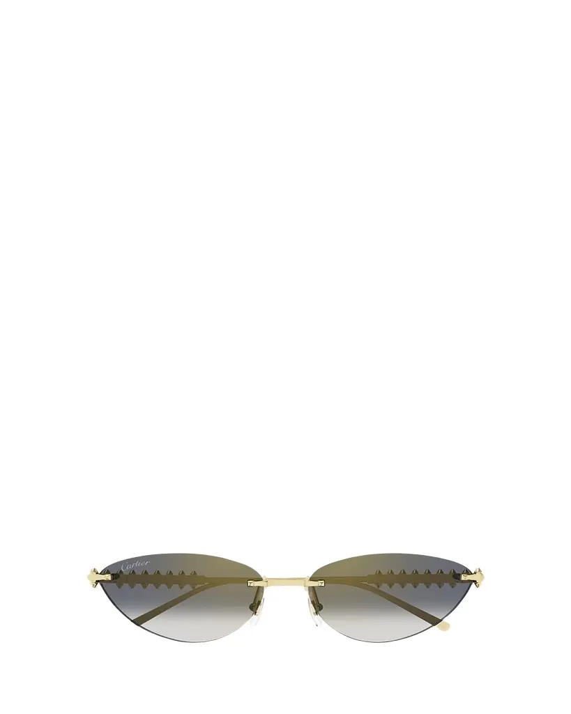 Cartier Rimless Metal Cat-Eye Sunglasses