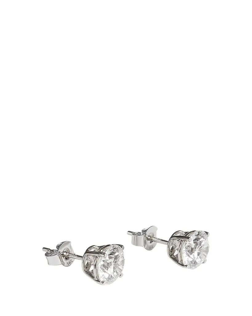 Kendall Row 14K White Gold Lab Grown Diamond Stud Earrings, 4.00tcw