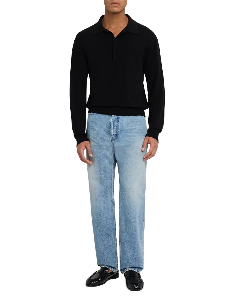Saint Laurent Men's Faded Jeans