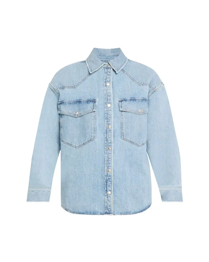 AGOLDE Lotta Long-Sleeve Denim Shirt