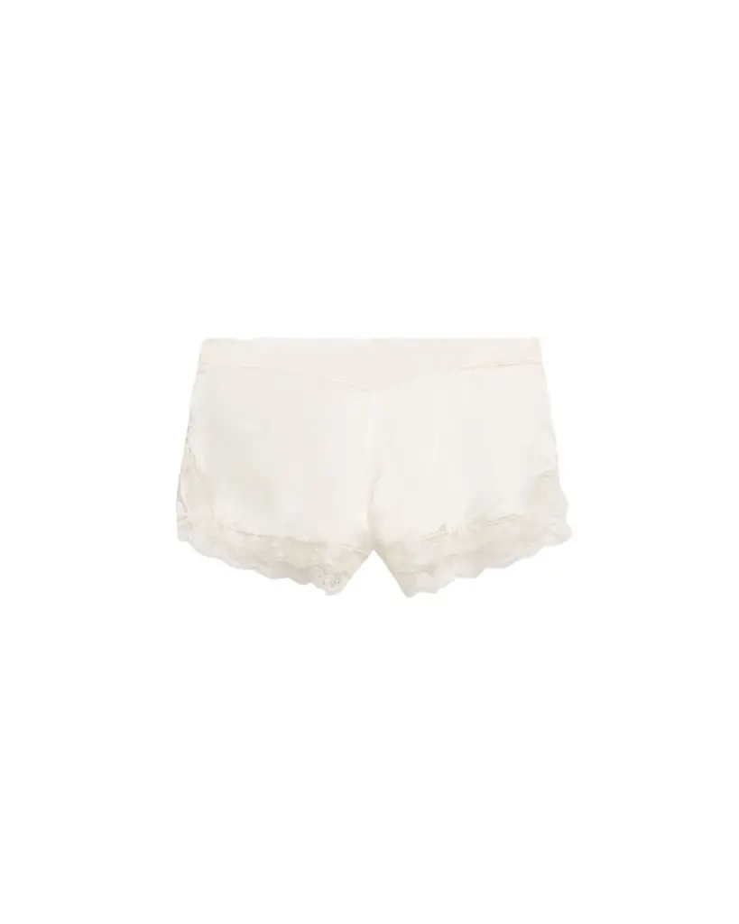 Simone Perele Love Me Lace-Trim Silk Sleep Shorts