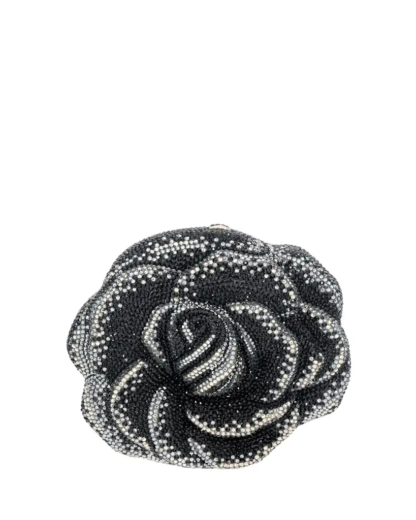 Judith Leiber Couture Black Magic Crystal Minaudiere