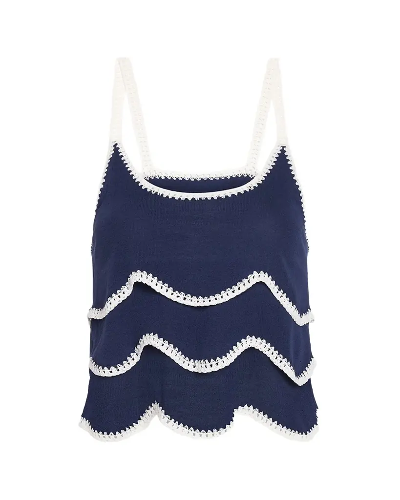 Ramy Brook Ariel Embroidered Sleeveless Top