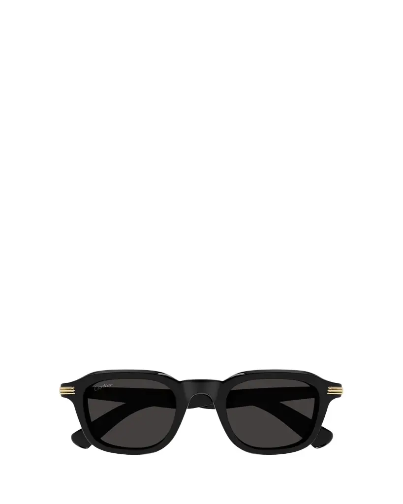 Cartier Men's CT0536S Acetate Rectangle Sunglasses