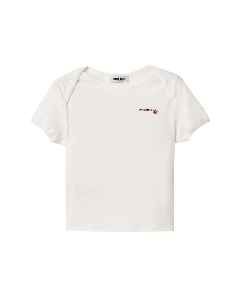 Miu Miu Envelope Short-Sleeve T-Shirt