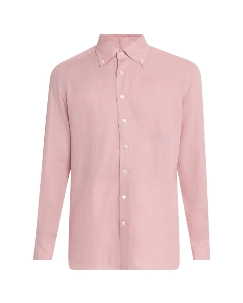 100Hands Men's Limited Edition Rosewood Linen Sport Shirt