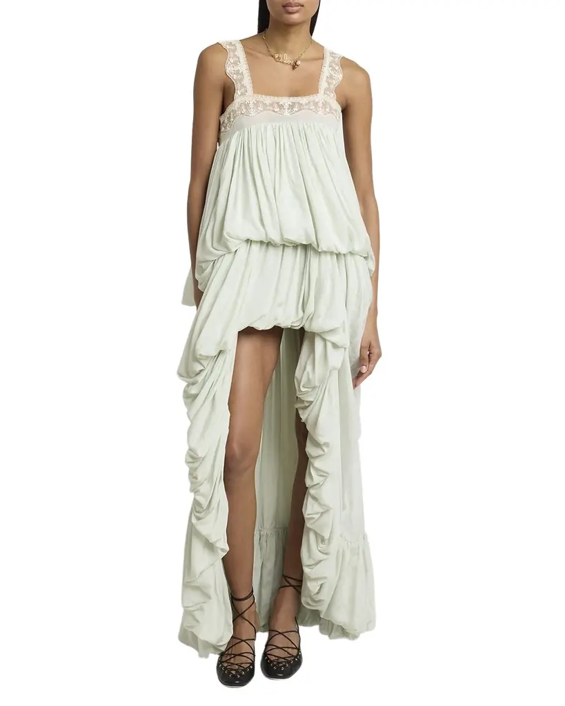 Chloe High-Low Ruffled Dress