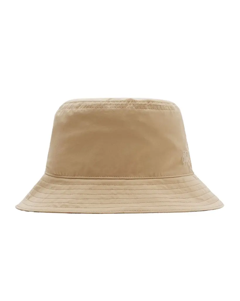 Burberry Gabardine Reversible Check-Print Bucket Hat