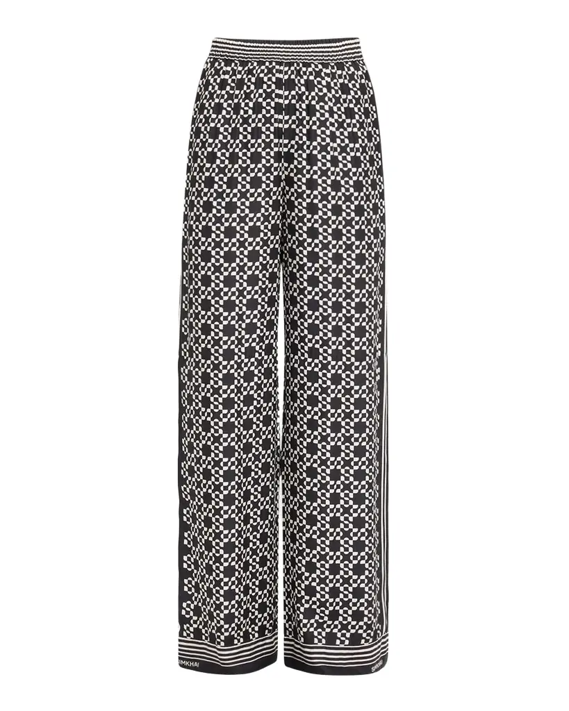 SIMKHAI Zuna Straight-Leg Pajama Pants