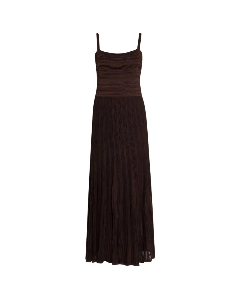 Zimmermann Lucky Metallic Tie Dress
