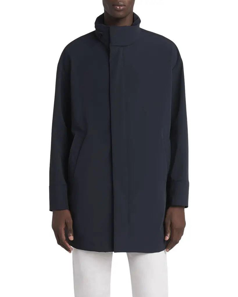 Giorgio Armani Men 's Nylon Stretch Caban Coat