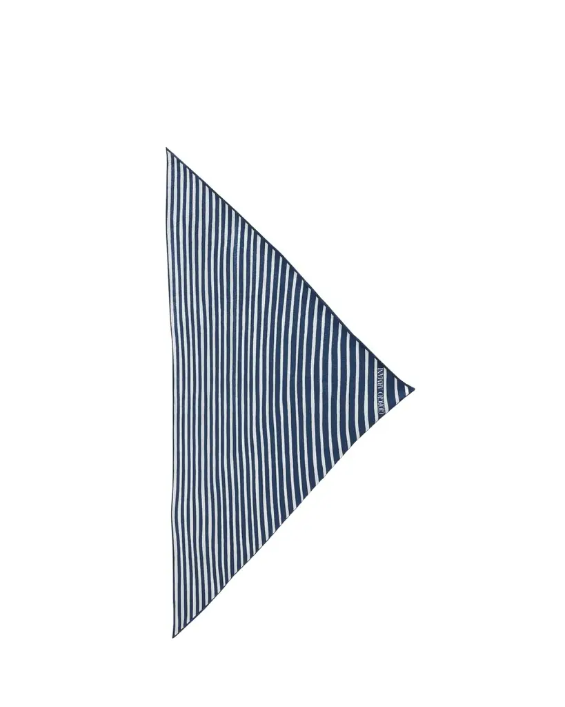 Giorgio Armani Men's Silk Stripe Neck Scarf