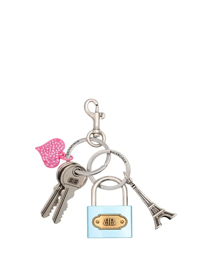 Balenciaga Padlock Charm Keyring