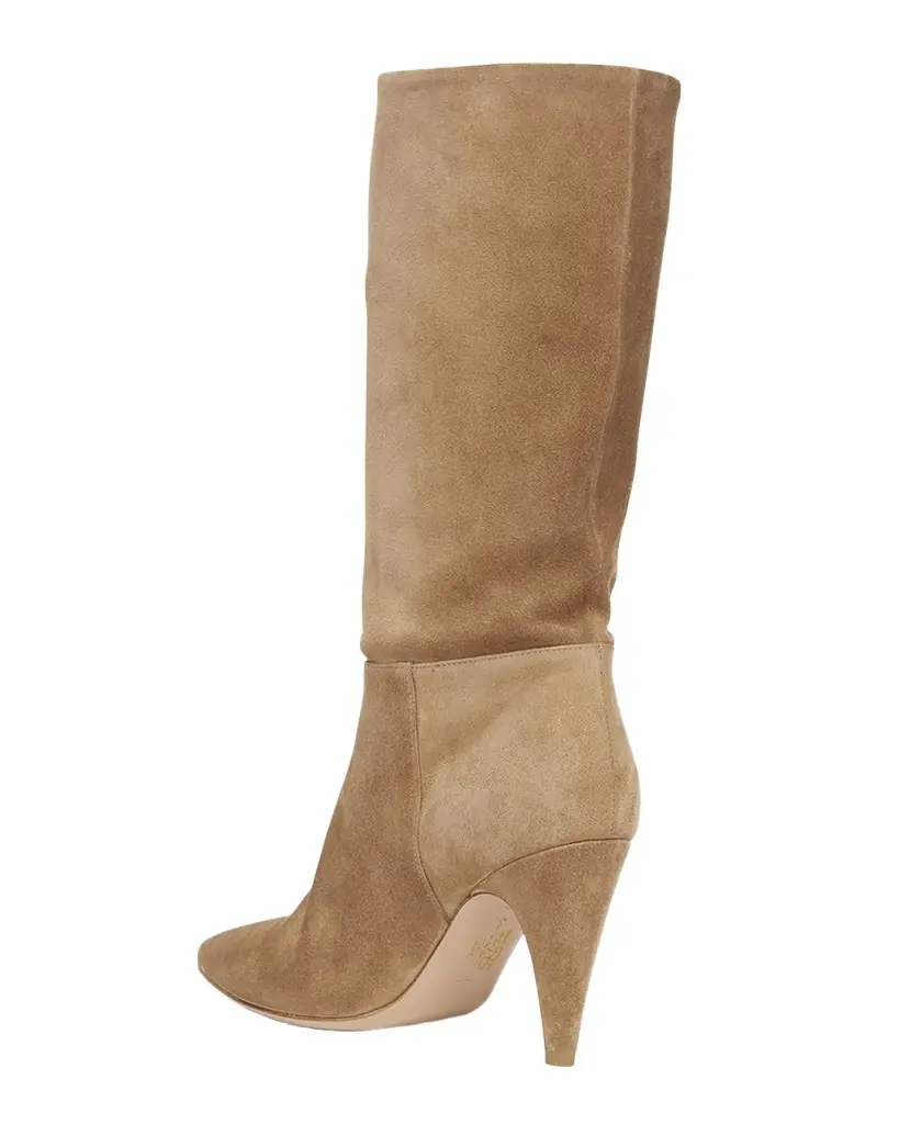 Gianvito Rossi Slouchy Suede Mid Boots - Women's Shoes