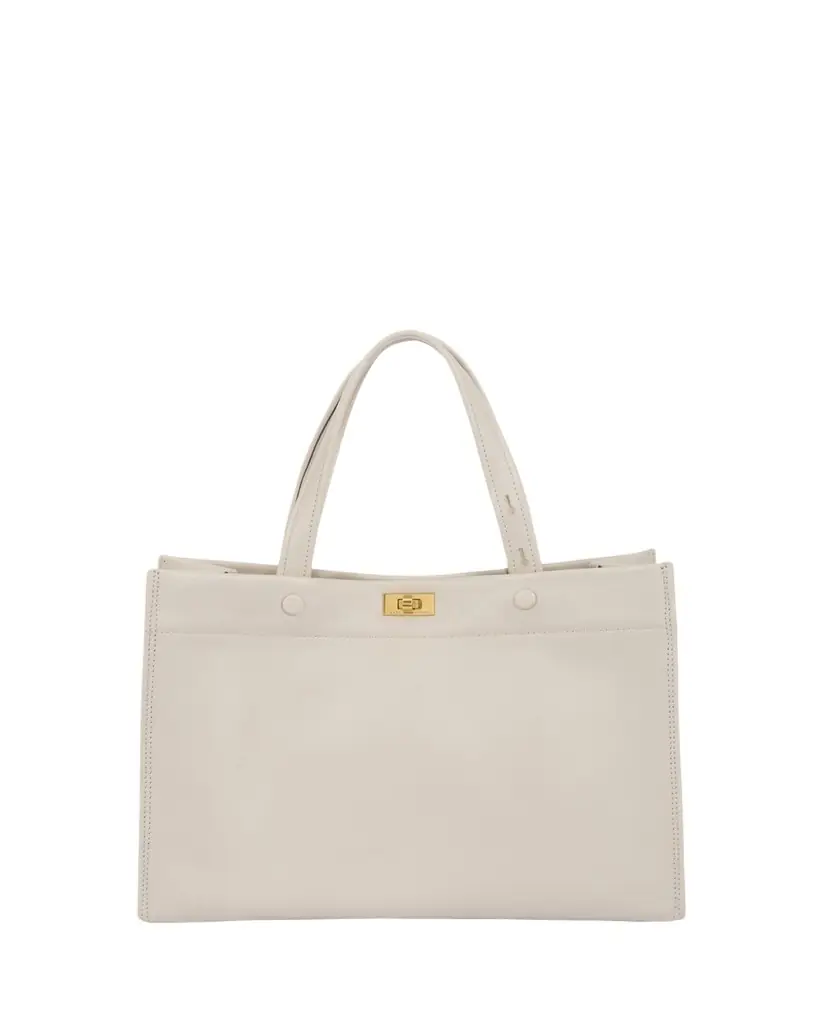 Anya Hindmarch Mortimer Small Calfskin Tote Bag