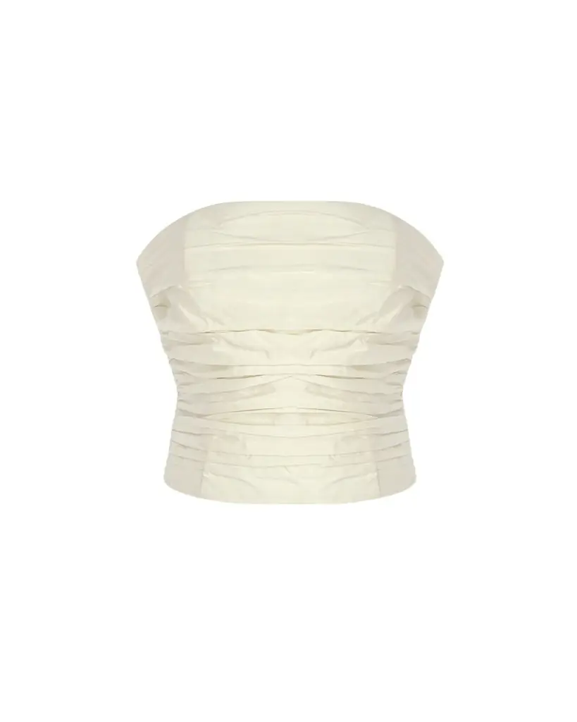 The New Arrivals by Ilkyaz Ozel Lina Strapless Ruched Top