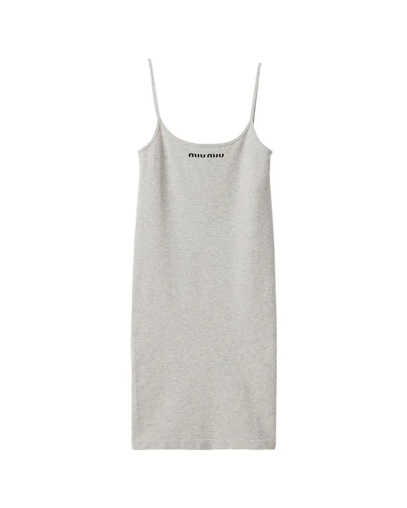 Miu Miu Knee-Length Rib Tank Dress