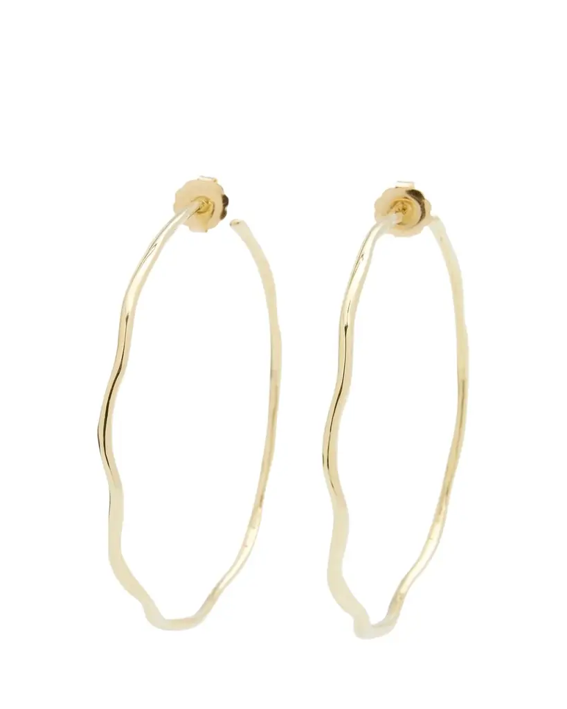 Ippolita Classico Squiggle Hoops in 18K Gold