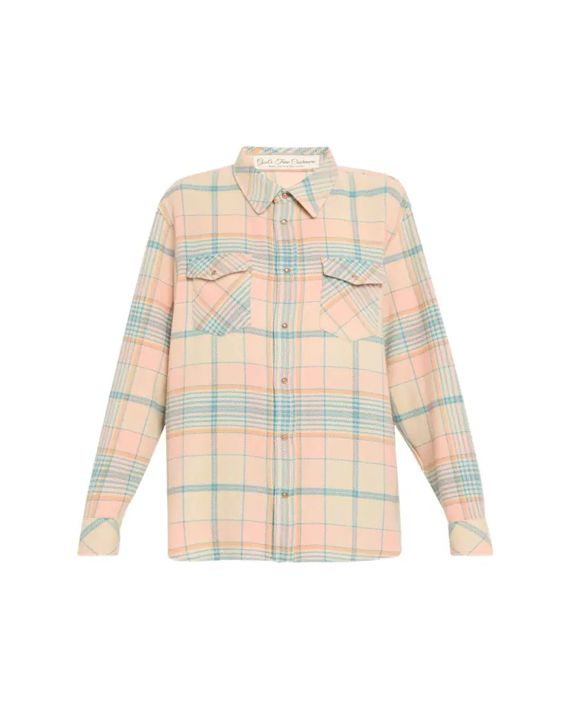 God's True Cashmere Lover Tartan Cashmere Shirt