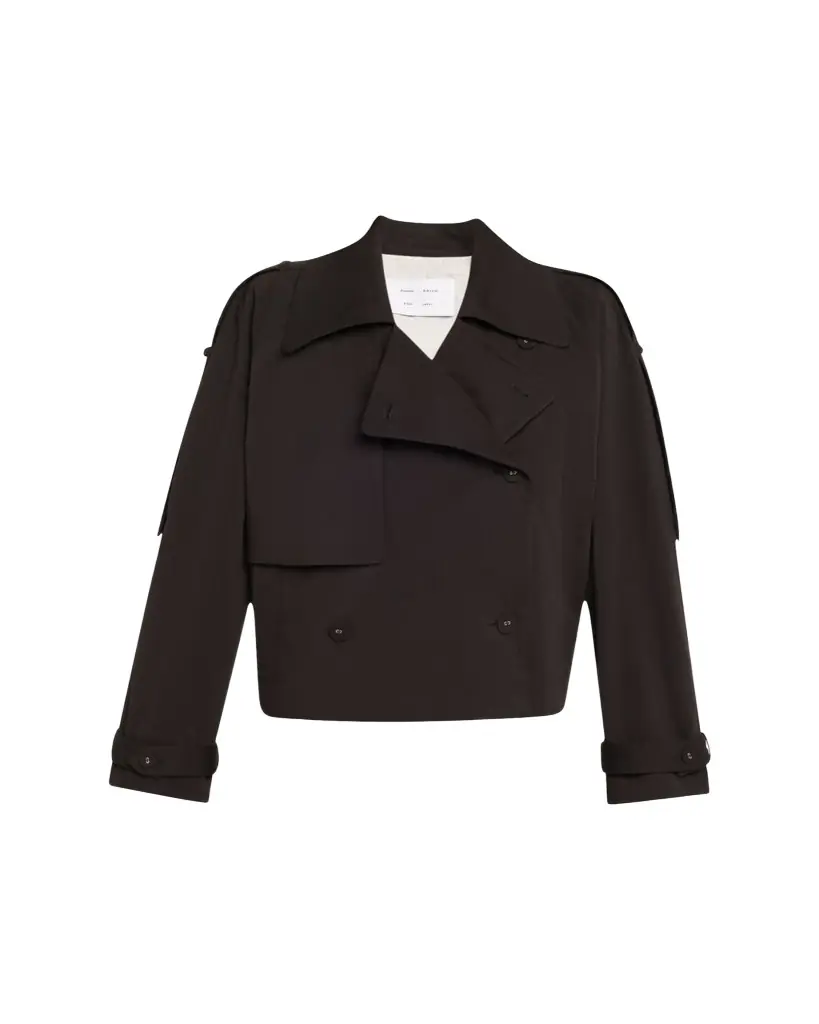 Proenza Schouler White Label Yasmin Cropped Trench Coat