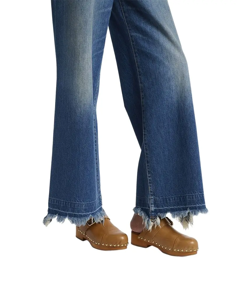 Chloe Jeannette Calf Leather Buckle Clogs