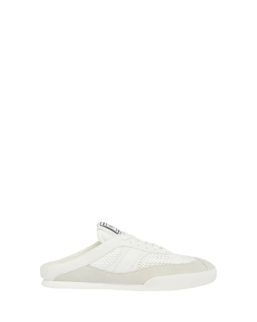 Chloe Kick Mesh and Leather Low-Top Mule Sneakers
