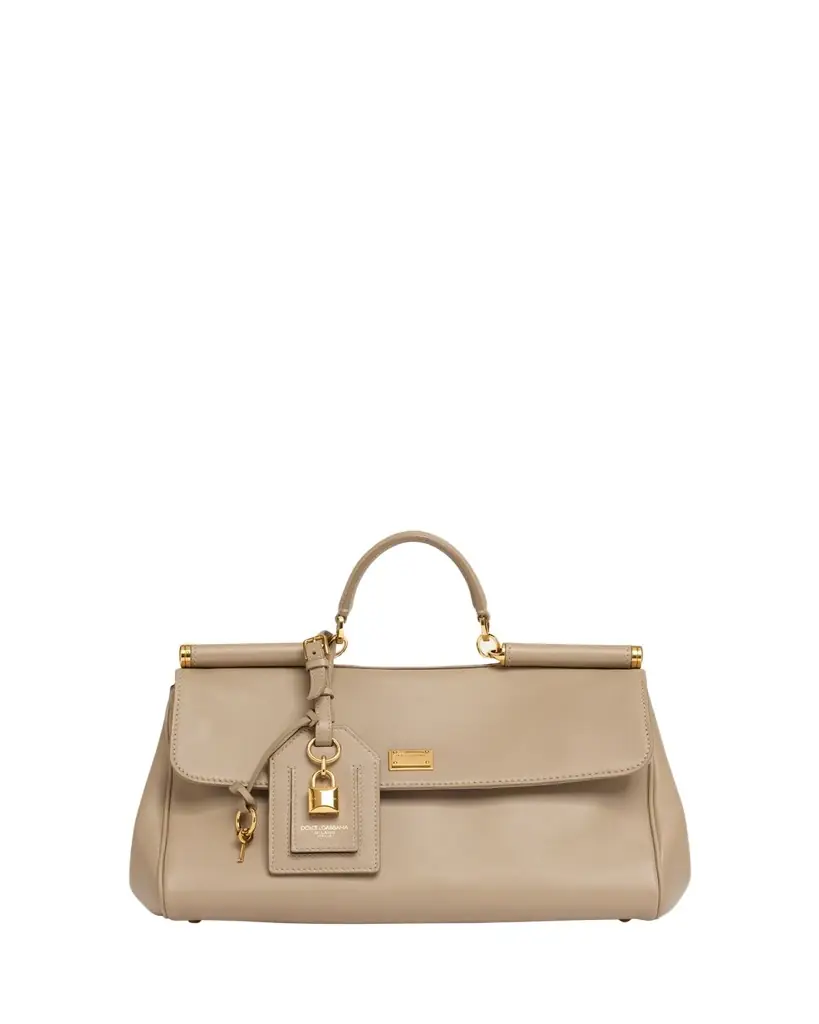 Dolce & Gabbana My Sicily Leather Top-Handle Bag