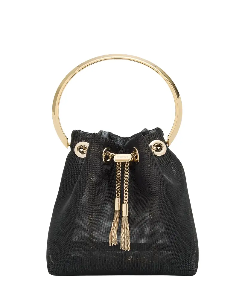 Jimmy Choo Bon Bon Mesh Bucket Bag