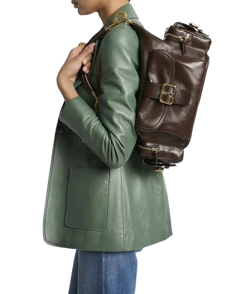 Chloe Camera Bag Medium in Natural Shiny Calfskin