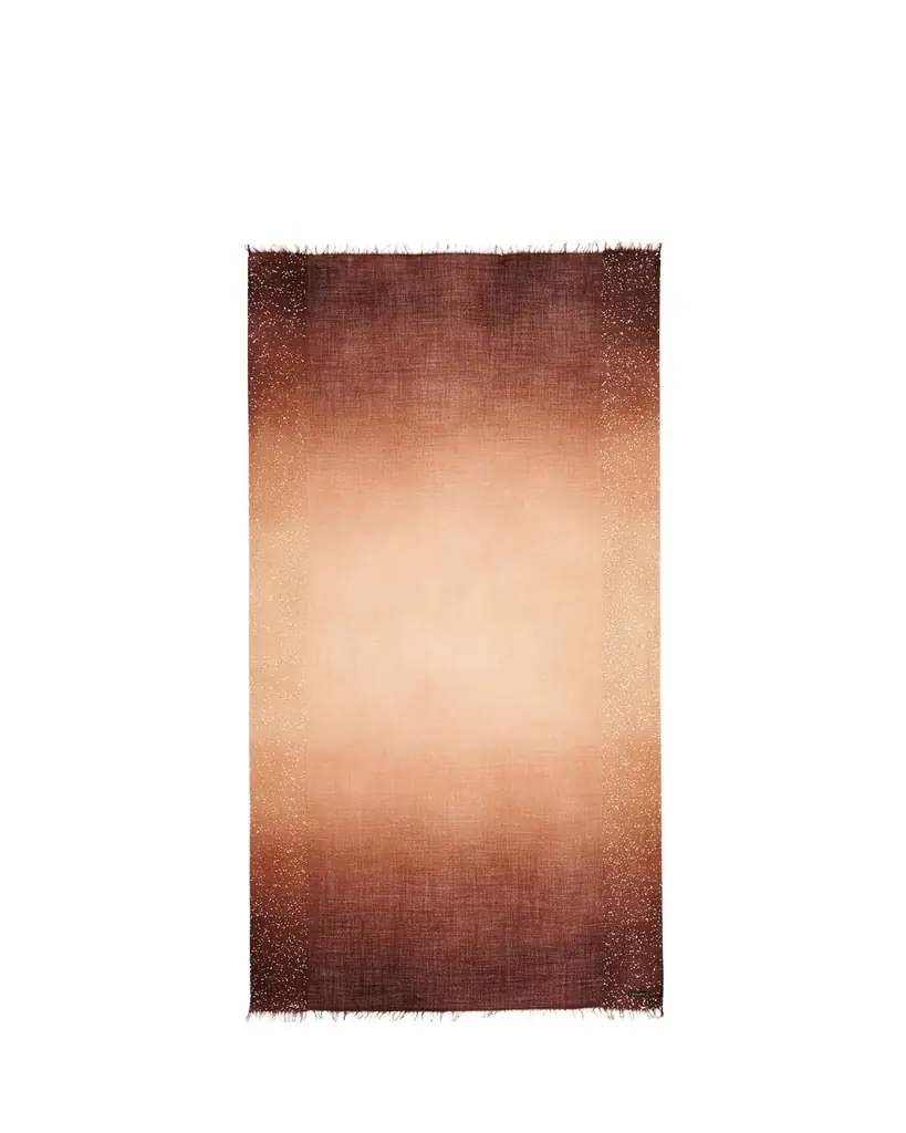 Faliero Sarti New Dania Ombre Sequined Wool Silk Scarf