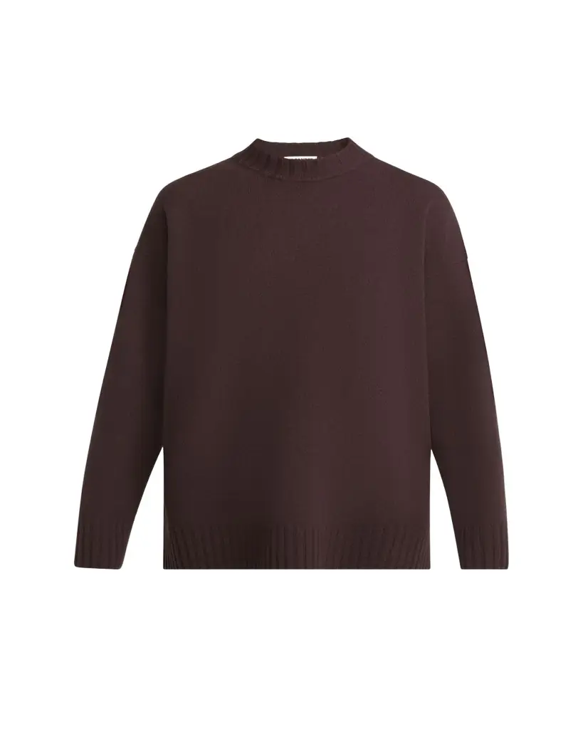 Jil Sander Superfine Merino Wool Oversized Crewneck Sweater